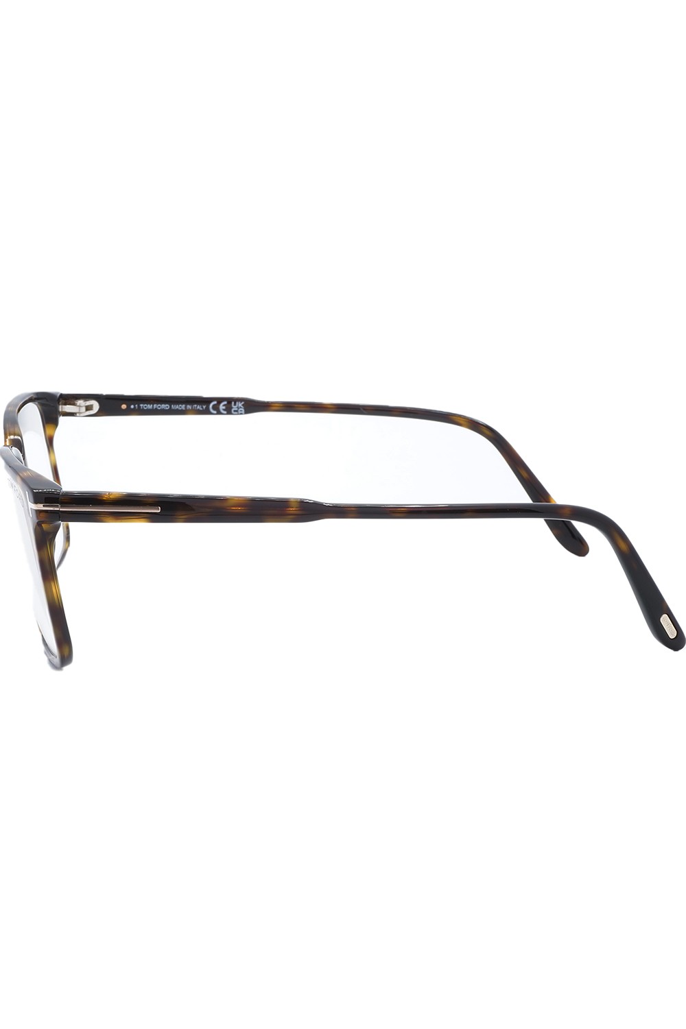 Tom Ford - Occhiali da vista in celluloide rettangolari per uomo tartarugato -