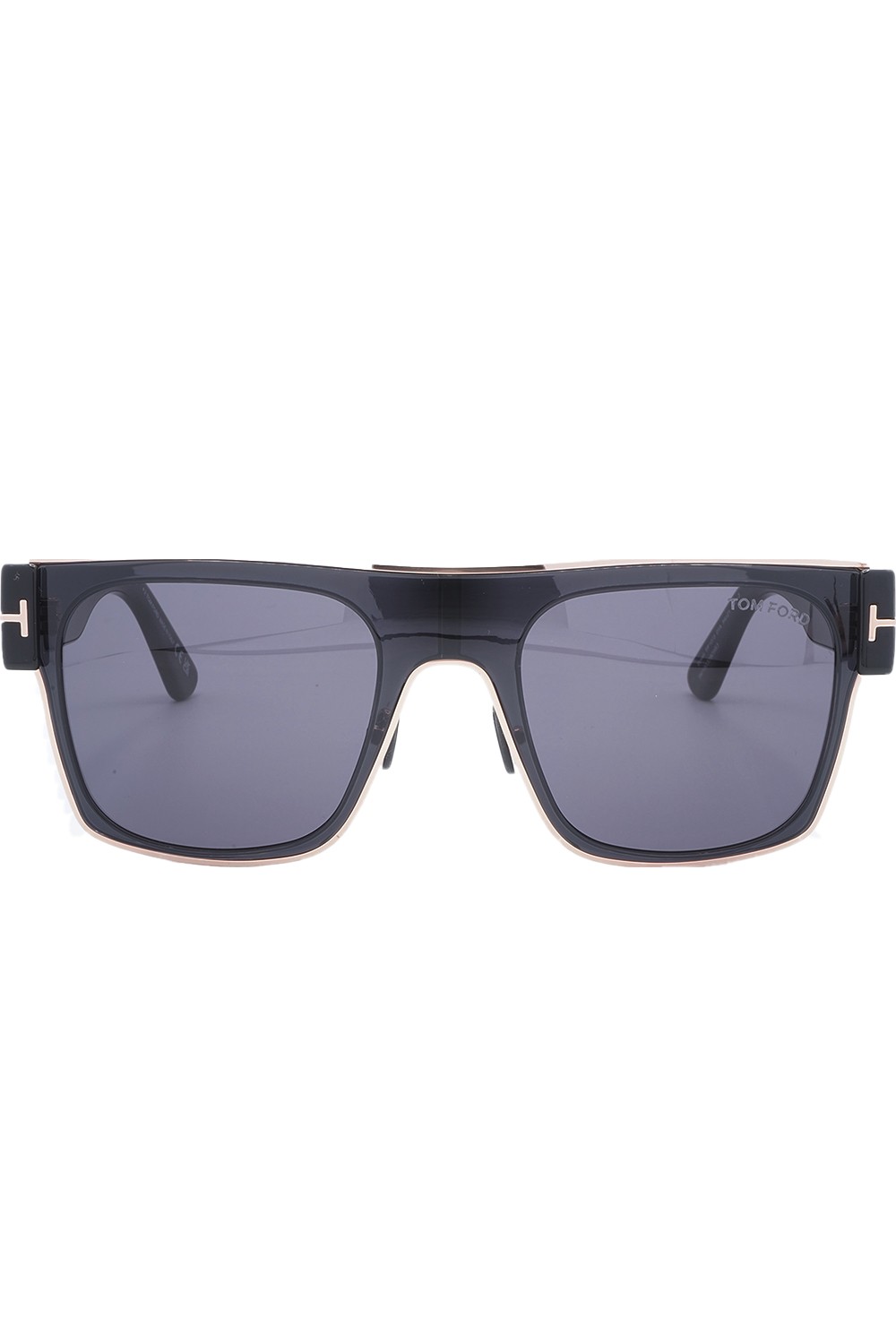 Tom Ford - Occhiali da sole in celluloide squadrati per uomo nero - TF1073 01A