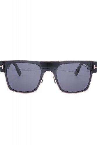 Tom Ford - Occhiali da sole in celluloide squadrati per uomo nero - TF1073 01A