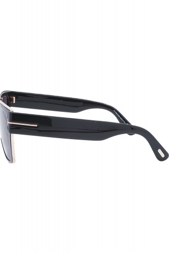 Tom Ford - Occhiali da sole in celluloide squadrati per uomo nero - TF1073 01A