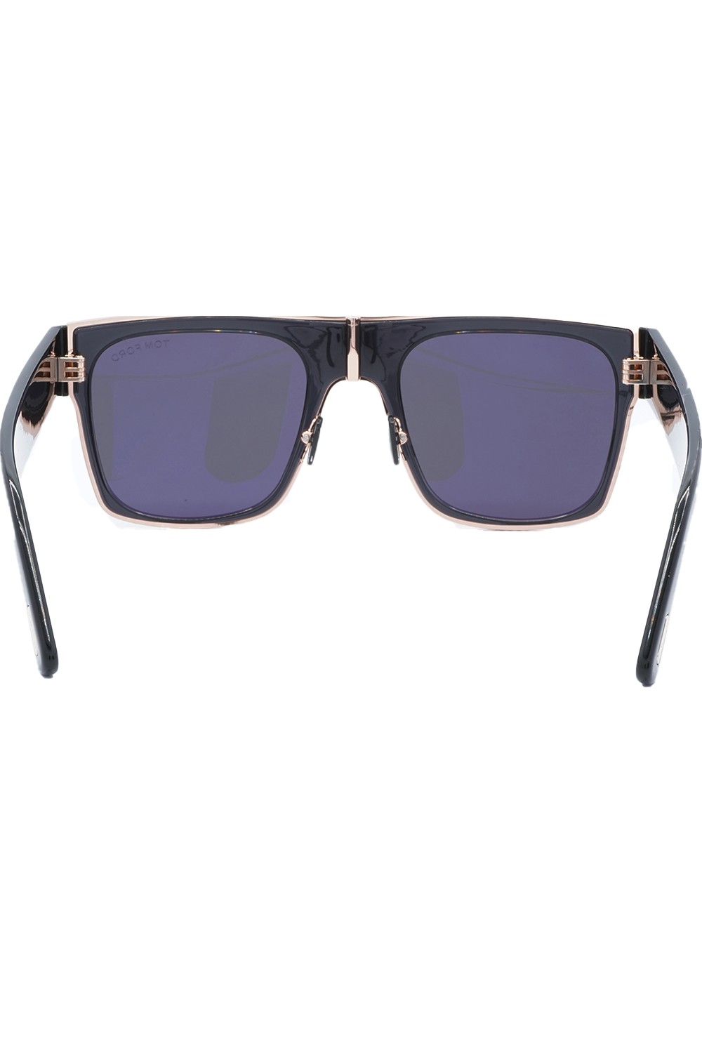 Tom Ford - Occhiali da sole in celluloide squadrati per uomo nero - TF1073 01A