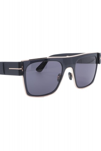 Tom Ford - Occhiali da sole in celluloide squadrati per uomo nero - TF1073 01A