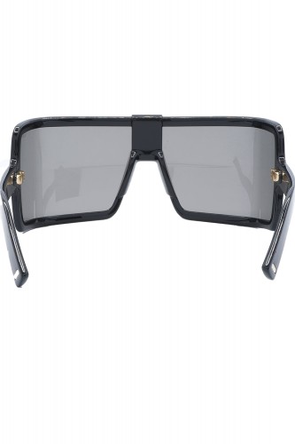 Tom Ford - Occhiali da sole in celluloide squadrati a mascherina unisex nero -