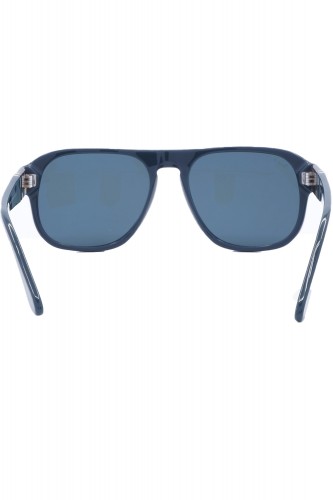Persol - Occhiali da sole in celluloide squadrati per uomo blu - 3310S 1183/3R