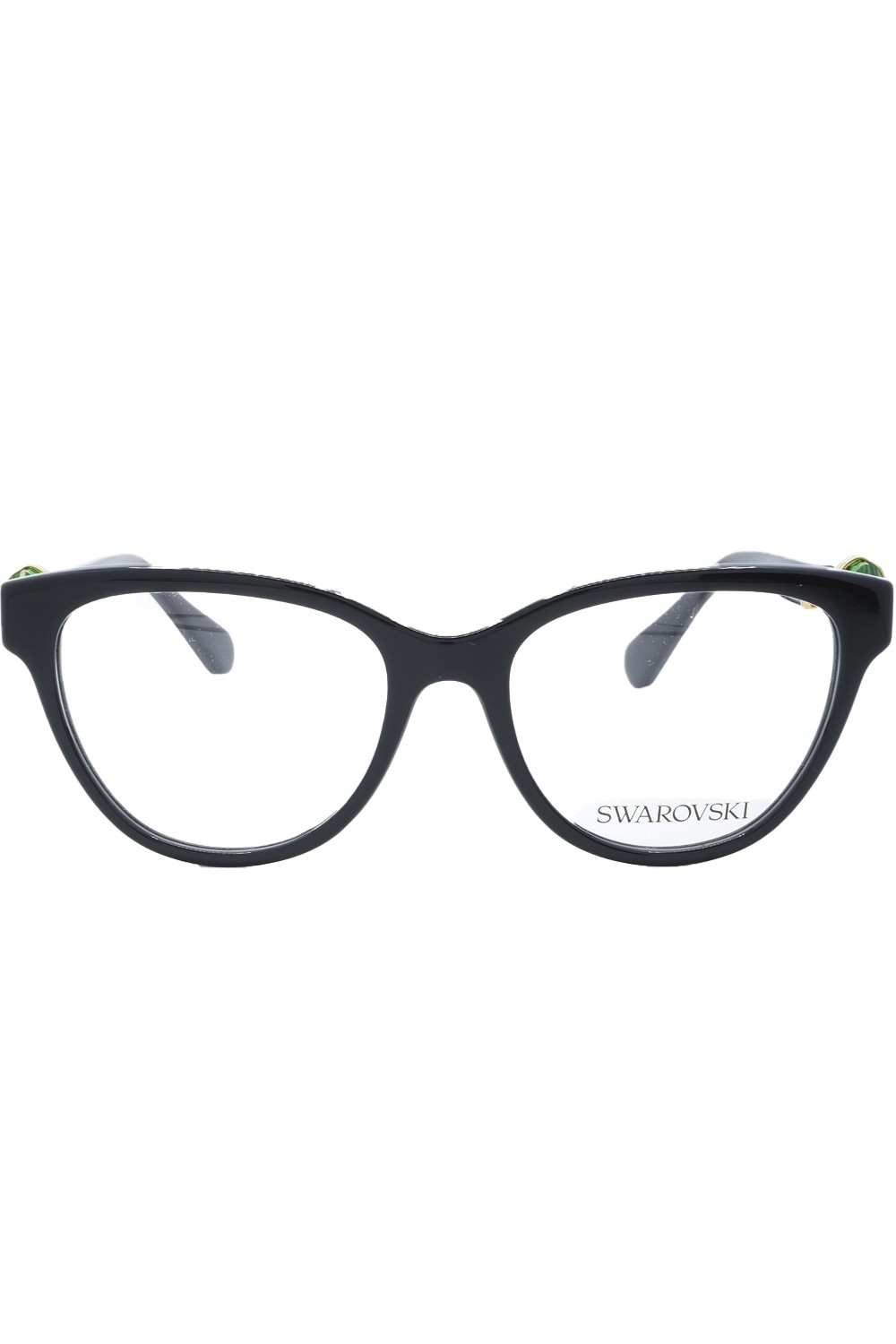 Swarovski - Occhiali da vista in celluloide cat eye per donna nero - SK2004 1001