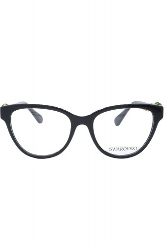 Swarovski - Occhiali da vista in celluloide cat eye per donna nero - SK2004 1001