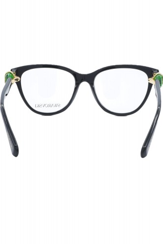 Swarovski - Occhiali da vista in celluloide cat eye per donna nero - SK2004 1001