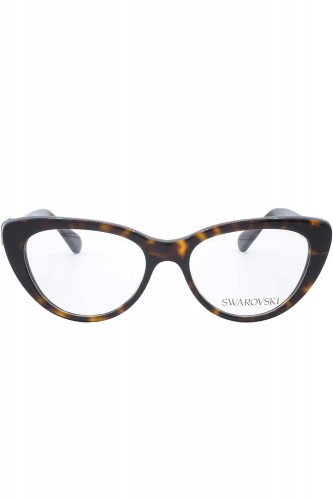 Swarovski - Occhiali da vista in celluloide cat eye per donna tartarugato -