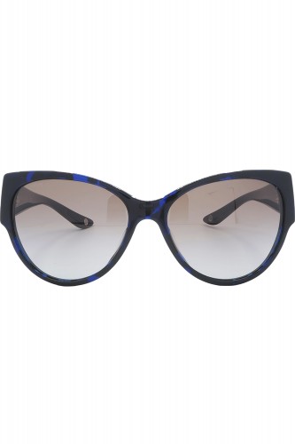 Versace - Occhiali da sole in celluloide cat eye per donna blu tartarugato - 2