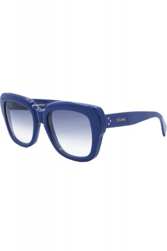 Celine - Occhiali da sole in celluloide squadrati per donna blu - CL41022/S