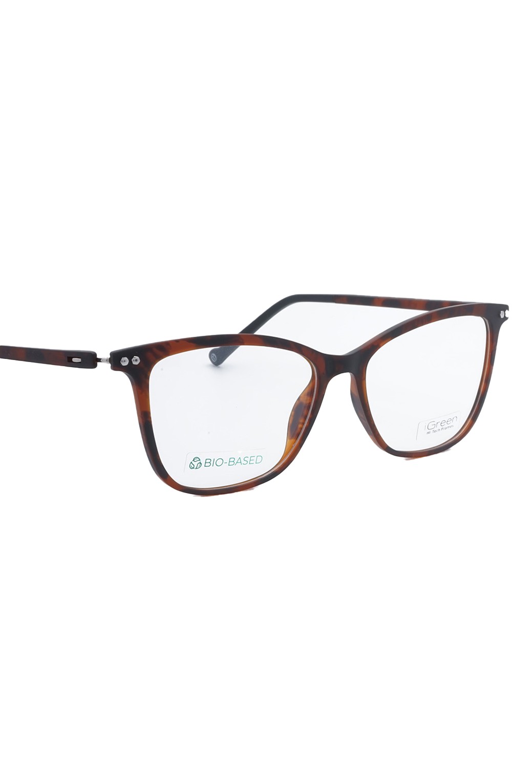 iGreen - Occhiali da vista in celluloide cat eye per donna tartarugato -