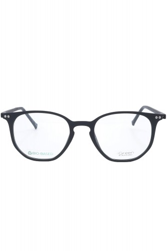 iGreen - Occhiali da vista in celluloide esagonale unisex nero - IGV10.03 C02M