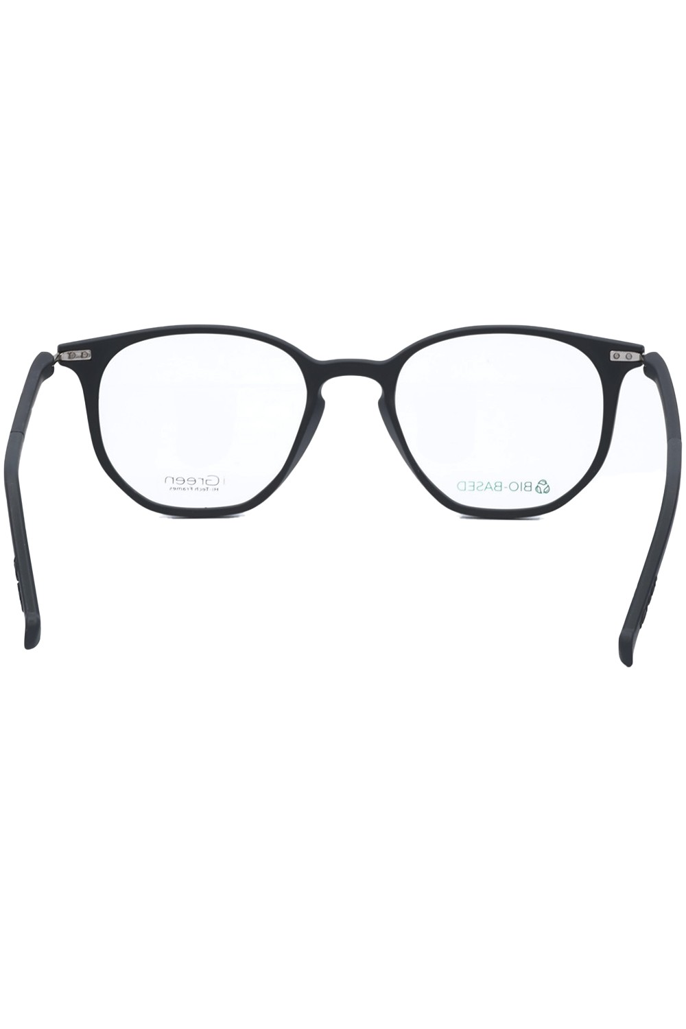 iGreen - Occhiali da vista in celluloide esagonale unisex nero - IGV10.03 C02M