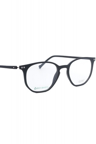 iGreen - Occhiali da vista in celluloide esagonale unisex nero - IGV10.03 C02M