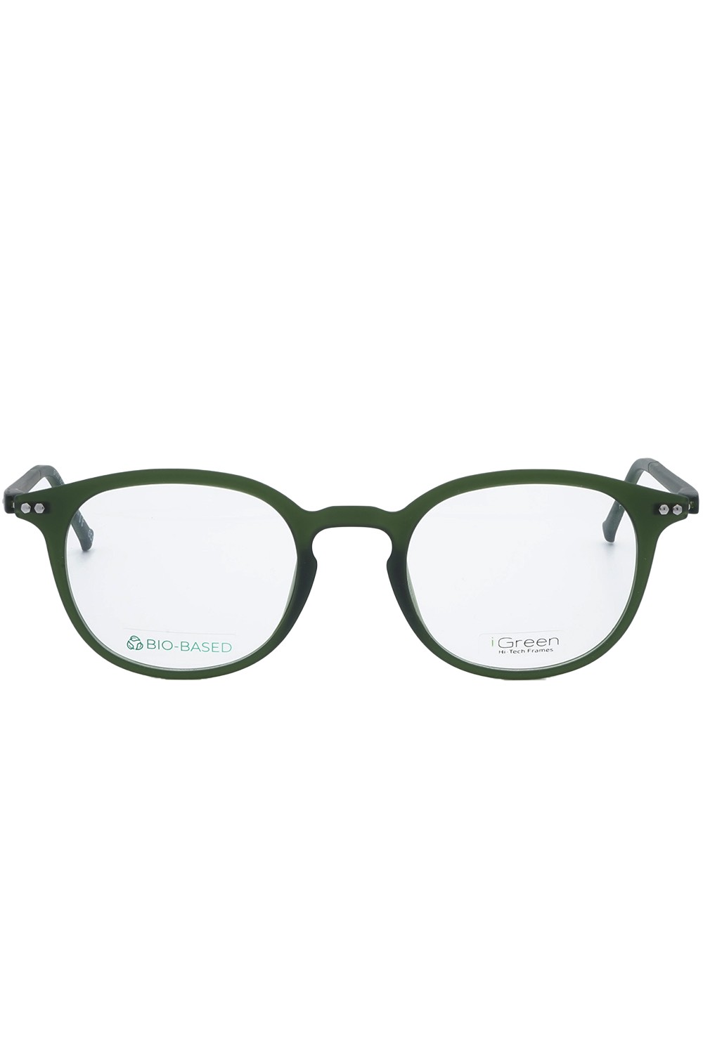 iGreen - Occhiali da vista in celluloide tondi unisex verde - IGV10.01 C06M