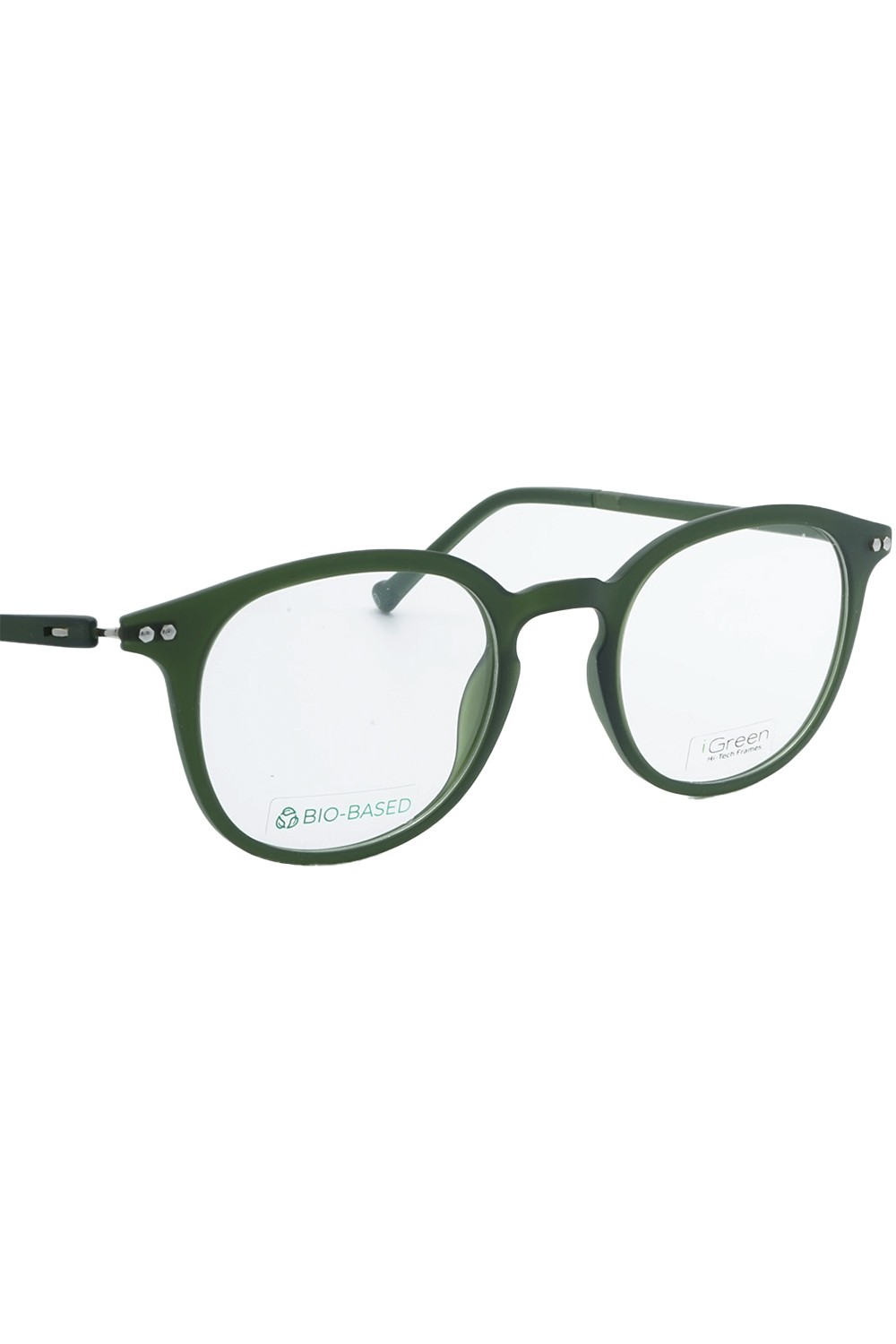 iGreen - Occhiali da vista in celluloide tondi unisex verde - IGV10.01 C06M