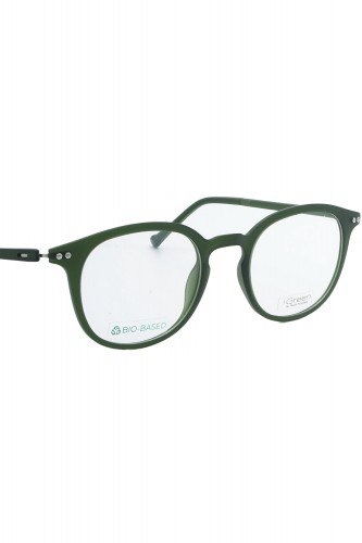 iGreen - Occhiali da vista in celluloide tondi unisex verde - IGV10.01 C06M