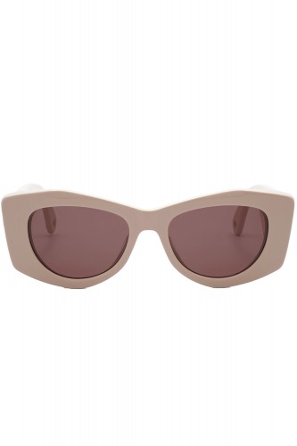 Lanvin - Occhiali da sole in celluloide cat eye per donna beige - LNV638S 104 2