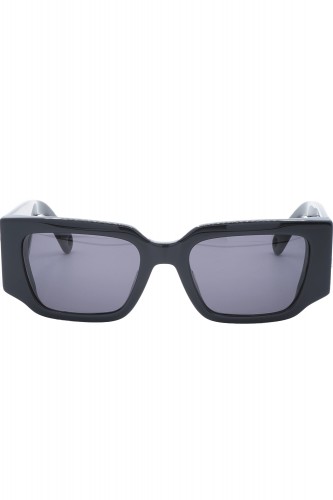 Lanvin - Occhiali da sole in celluloide squadrati unisex (collab x Future) nero