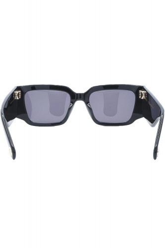Lanvin - Occhiali da sole in celluloide squadrati unisex (collab x Future) nero