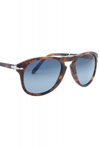Persol - Occhiali da sole in celluloide a goccia per uomo tartarugato - 714SM