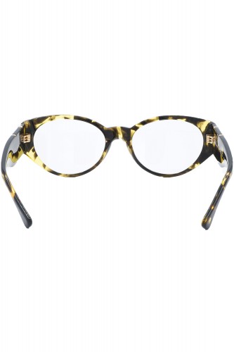 Versace - Occhiali da vista in celluloide ovali unisex tartarugato - 3345U 5428