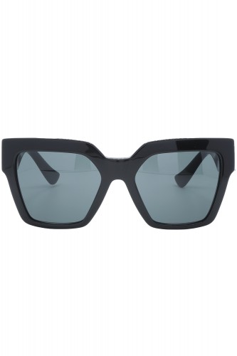 Versace - Occhiali da sole in celluloide squadrati per donna nero - 4458 GB1/87