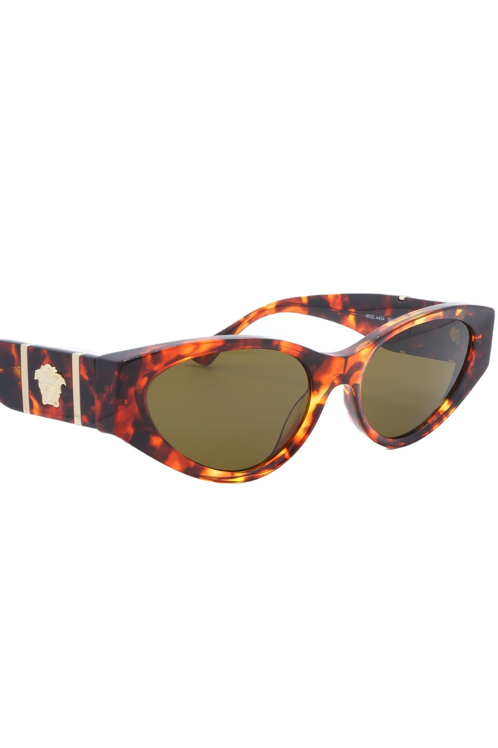 Versace - Occhiali da sole in celluloide cat eye per donna tartarugato - 4454