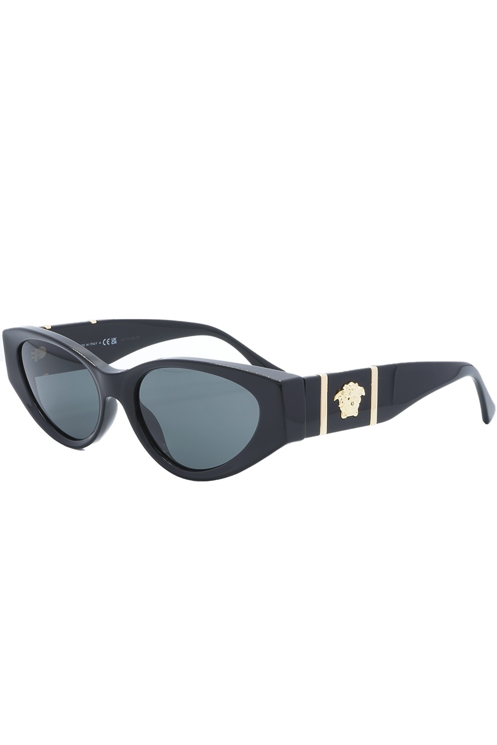 Versace - Occhiali da sole in celluloide cat eye per donna nero - 4454 GB1/87