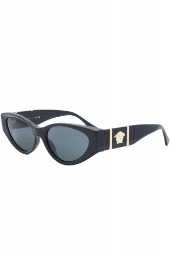 Versace - Occhiali da sole in celluloide cat eye per donna nero - 4454 GB1/87