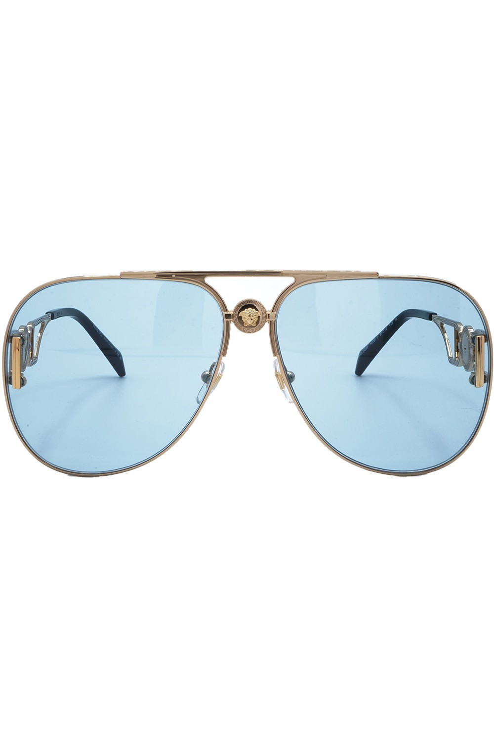 Versace - Occhiali da sole in metallo a goccia unisex oro - 2255 1002/1