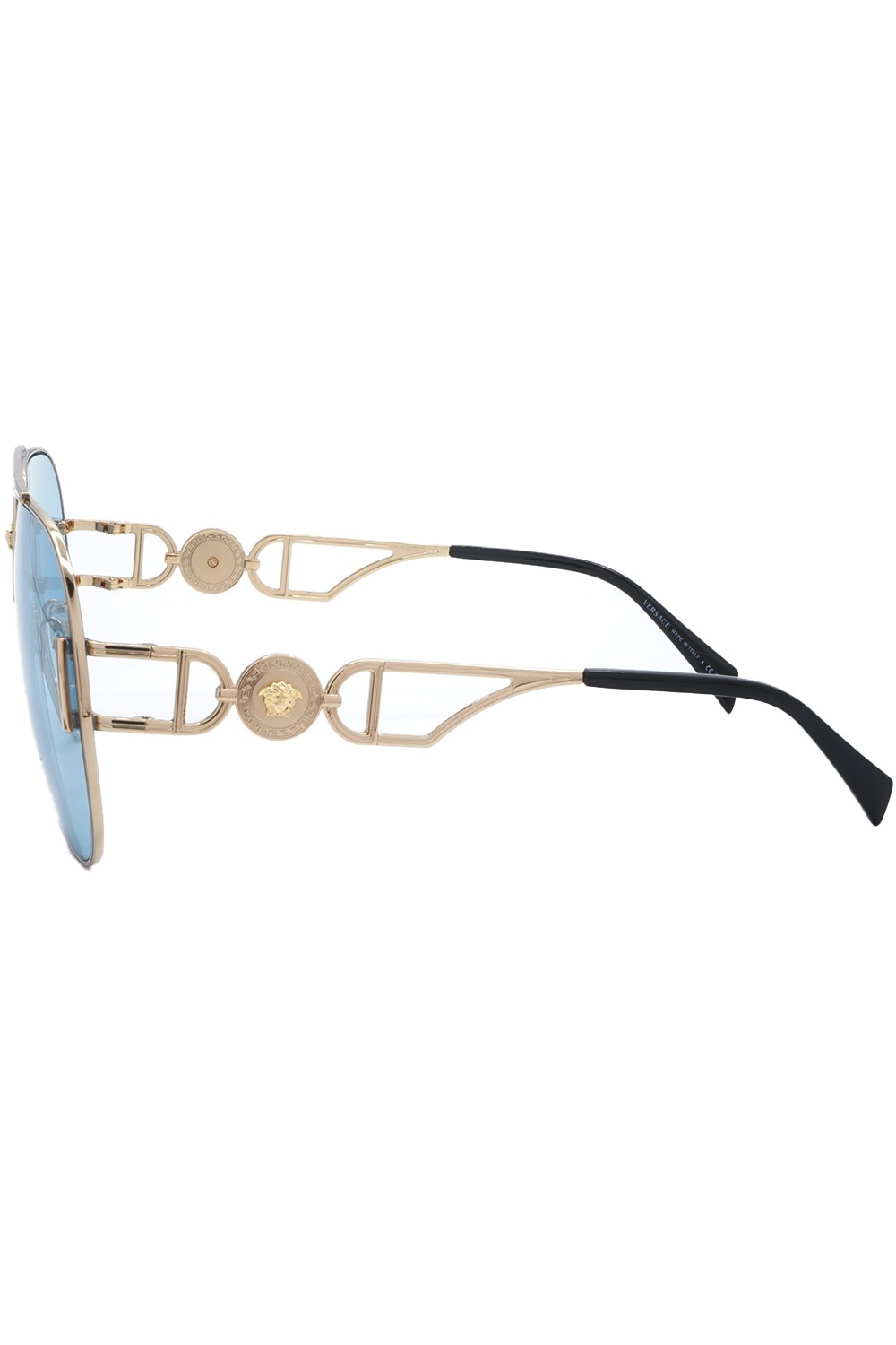 Versace - Occhiali da sole in metallo a goccia unisex oro - 2255 1002/1