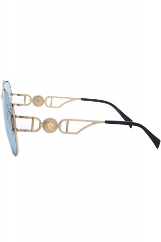 Versace - Occhiali da sole in metallo a goccia unisex oro - 2255 1002/1