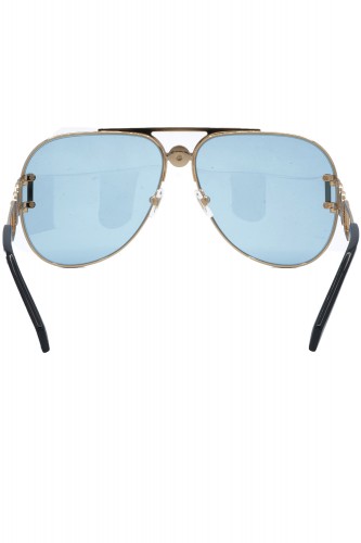 Versace - Occhiali da sole in metallo a goccia unisex oro - 2255 1002/1