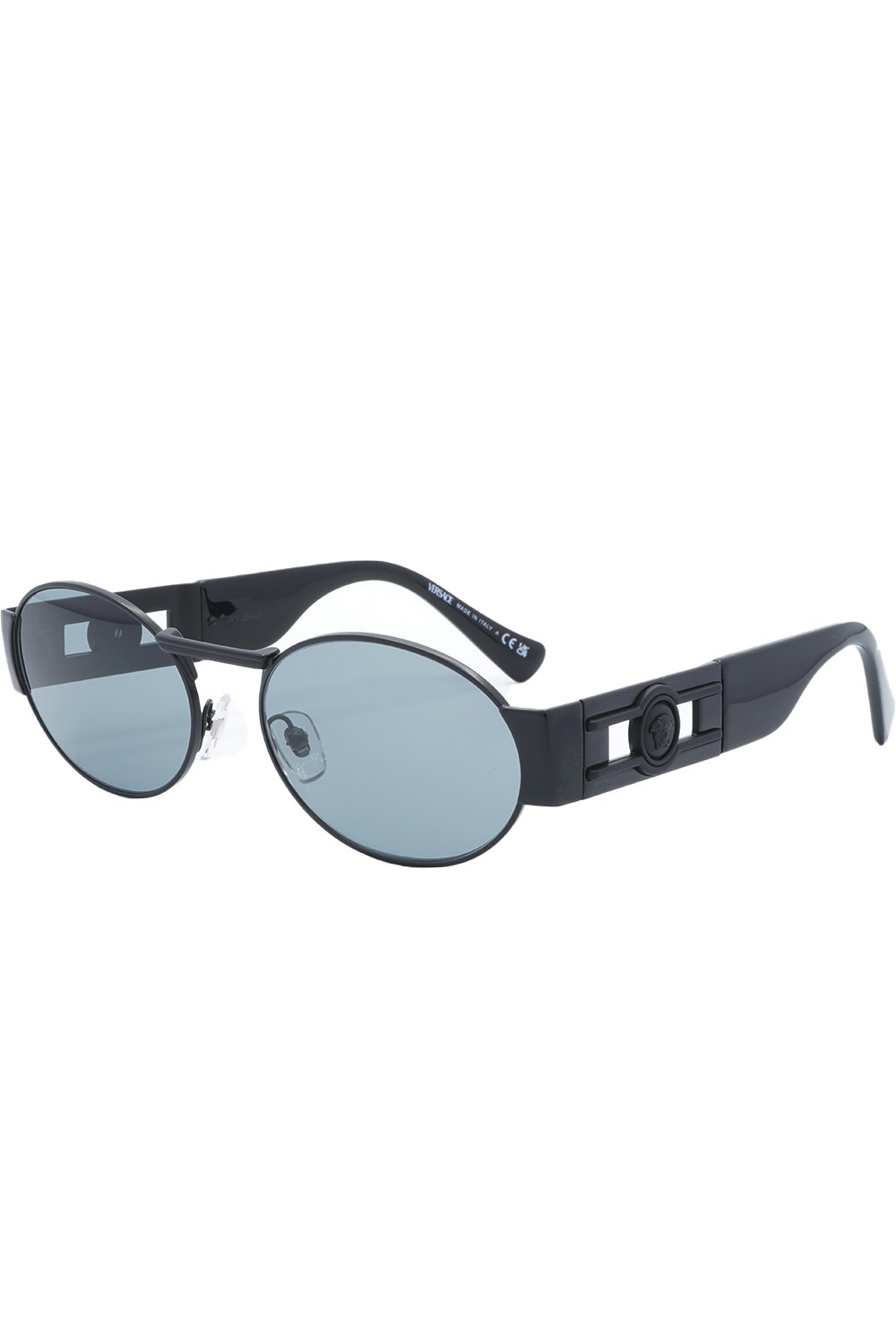 Versace - Occhiali da sole in metallo ovali unisex nero - 2264 1261/1