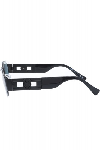 Versace - Occhiali da sole in metallo ovali unisex nero - 2264 1261/1