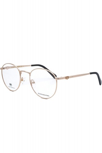 Chiara Ferragni - Occhiali da vista in metallo tondi per ragazza oro - CF1011