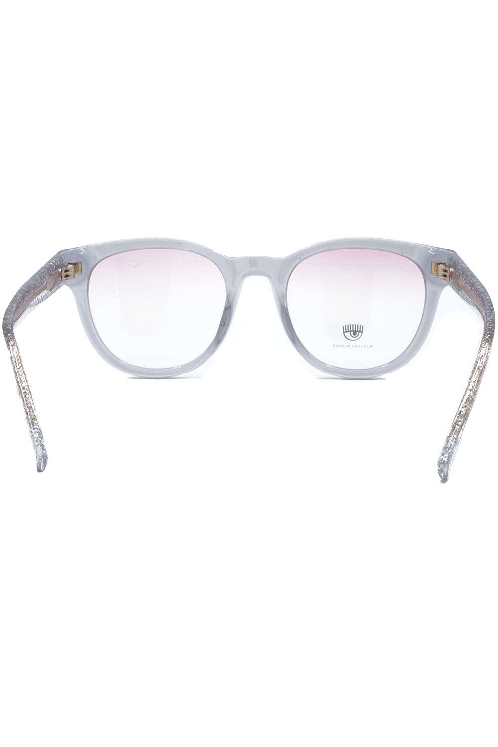 Chiara Ferragni - Occhiali da vista in celluloide tondi per ragazza grigio -