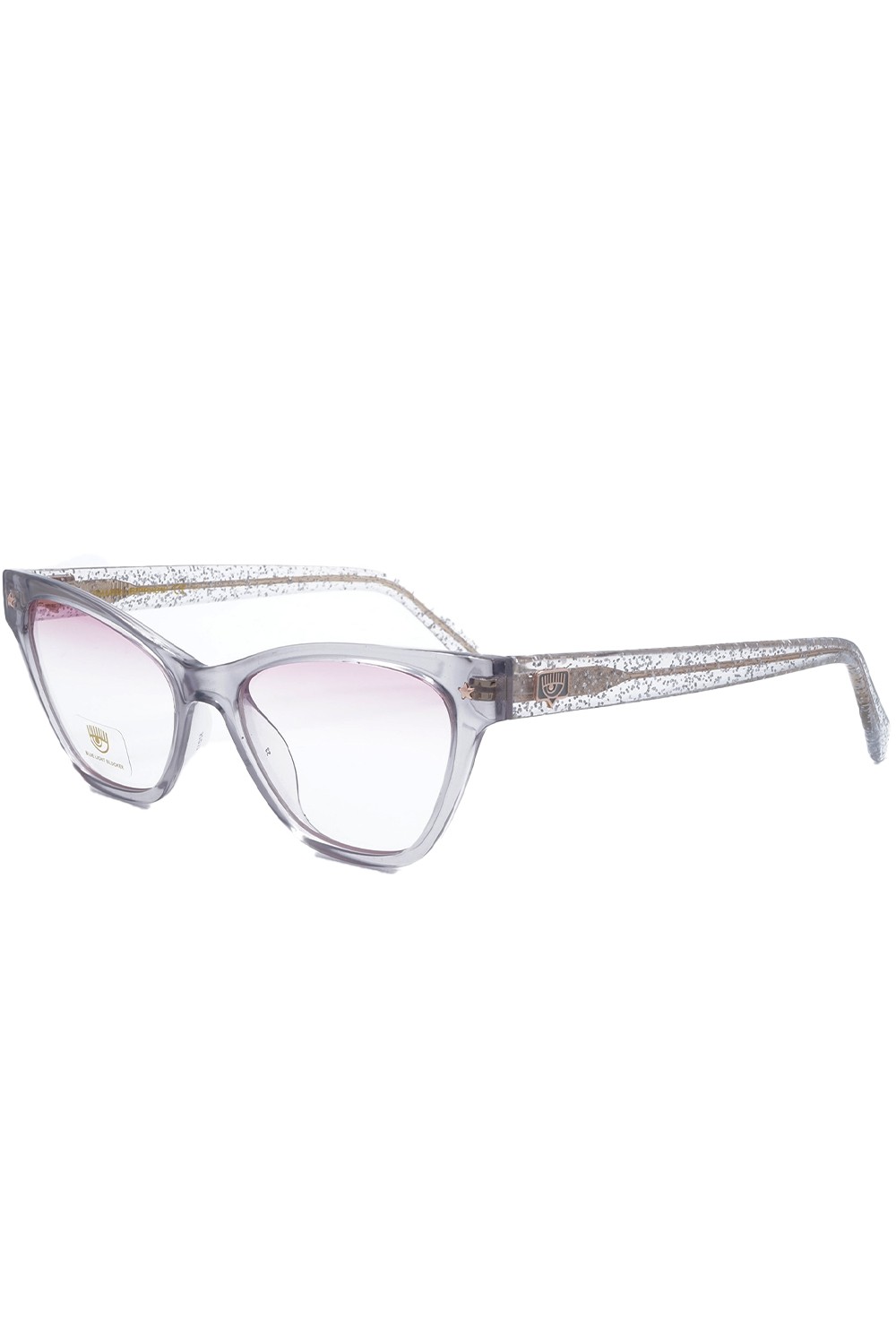 Chiara Ferragni - Occhiali da vista in celluloide cat eye per ragazza grigio -