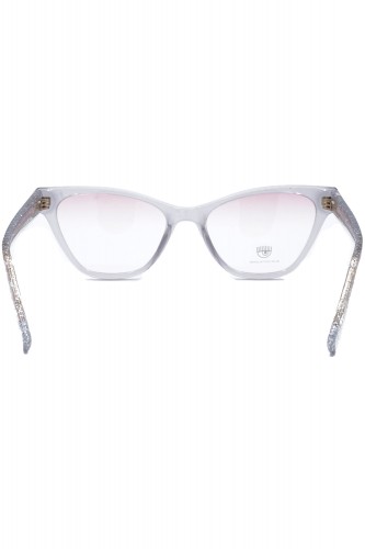 Chiara Ferragni - Occhiali da vista in celluloide cat eye per ragazza grigio -