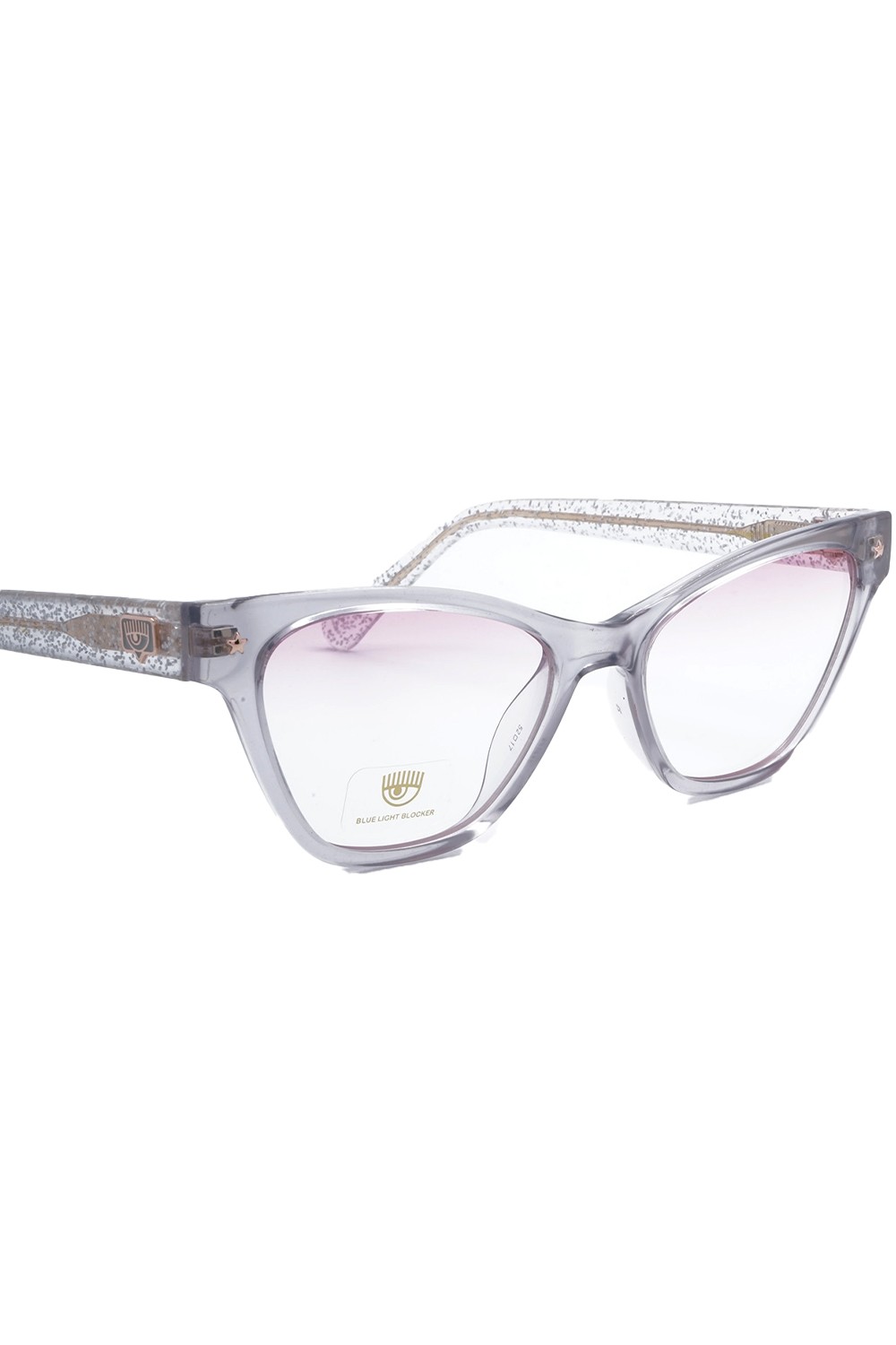 Chiara Ferragni - Occhiali da vista in celluloide cat eye per ragazza grigio -