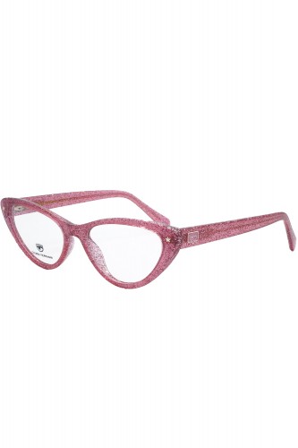 Chiara Ferragni - Occhiali da vista in celluloide cat eye per ragazza rosa -