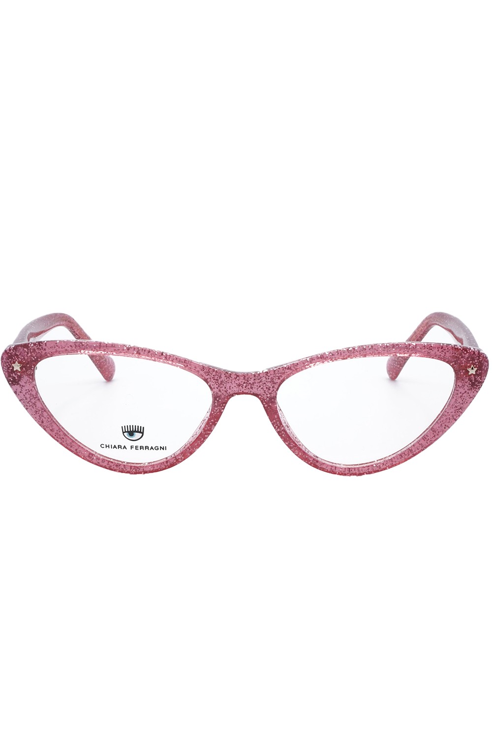 Chiara Ferragni - Occhiali da vista in celluloide cat eye per ragazza rosa -