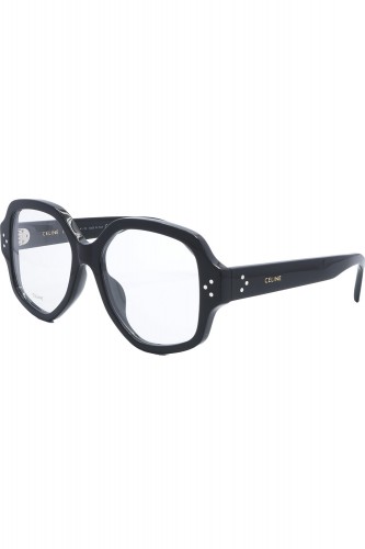 Celine - Occhiali da vista in celluloide esagonali per donna nero - CL50135I 001