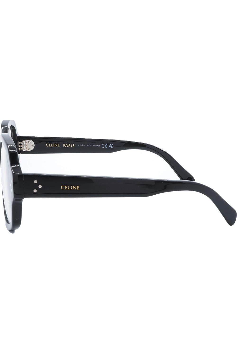 Celine - Occhiali da vista in celluloide esagonali per donna nero - CL50135I 001