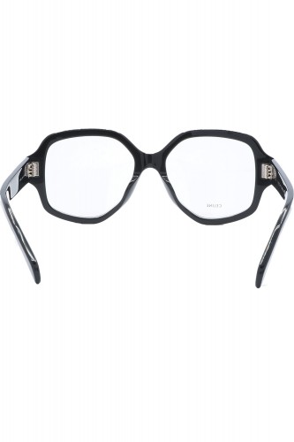 Celine - Occhiali da vista in celluloide esagonali per donna nero - CL50135I 001
