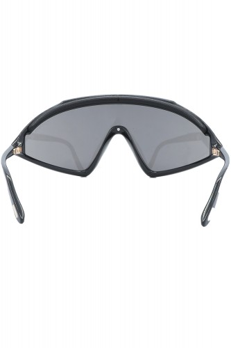 Tom Ford - Occhiali da sole in celluloide avvolgenti a mascherina unisex nero -