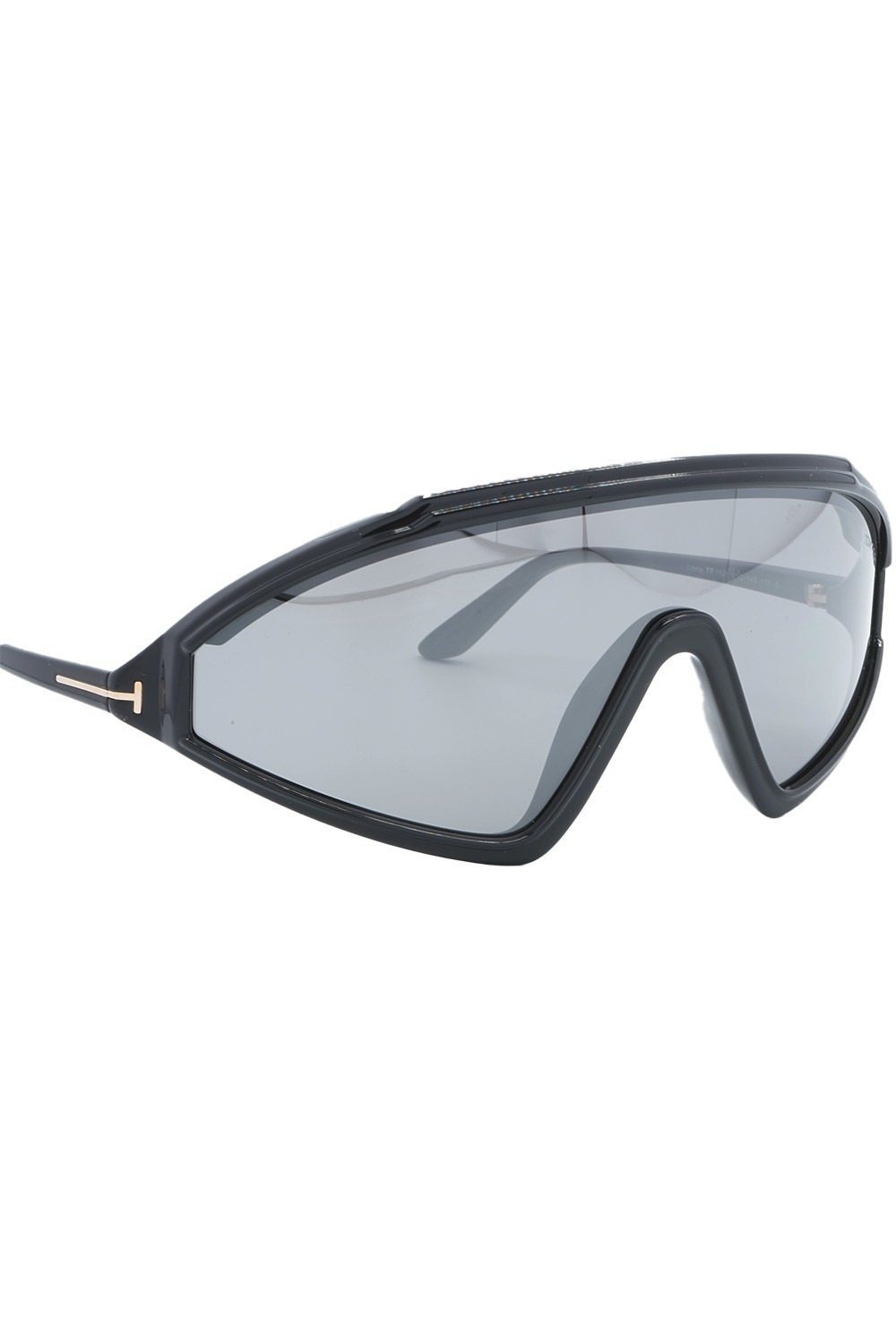 Tom Ford - Occhiali da sole in celluloide avvolgenti a mascherina unisex nero -