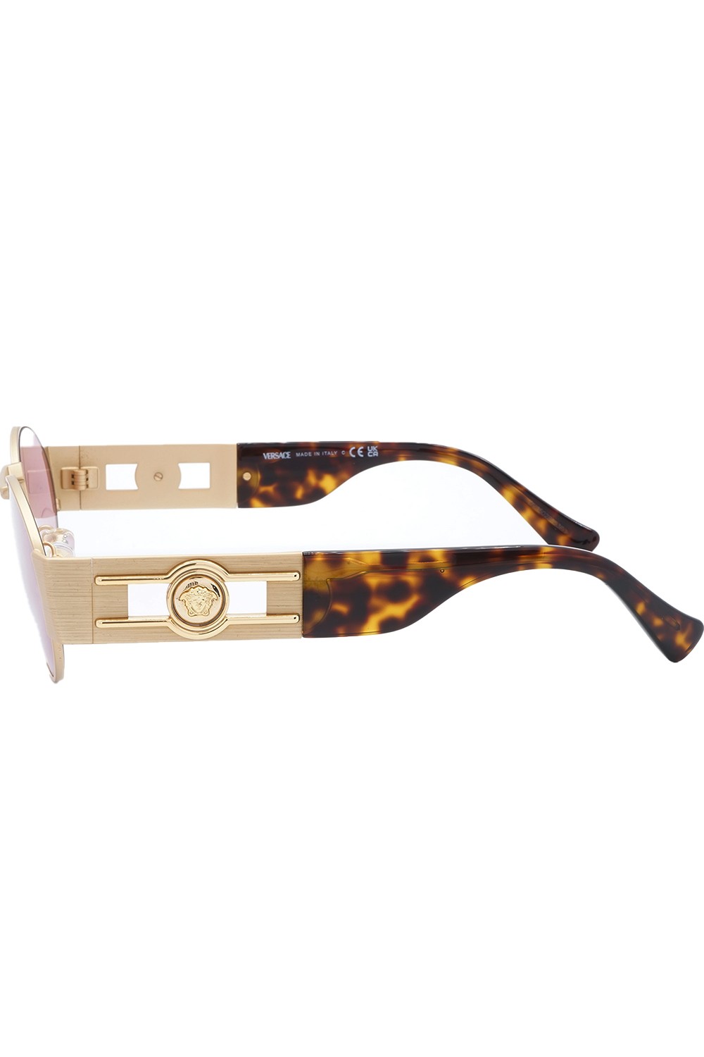 Versace - Occhiali da sole in metallo ovali unisex oro - 2264 1002/84