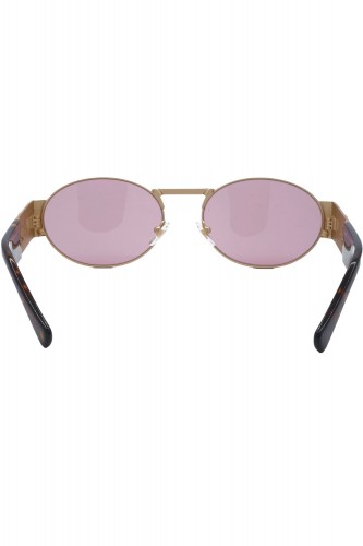 Versace - Occhiali da sole in metallo ovali unisex oro - 2264 1002/84